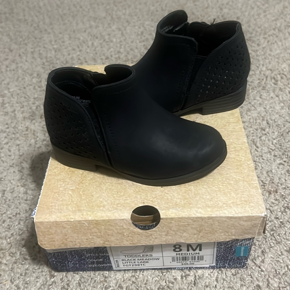 Toddler short black boots